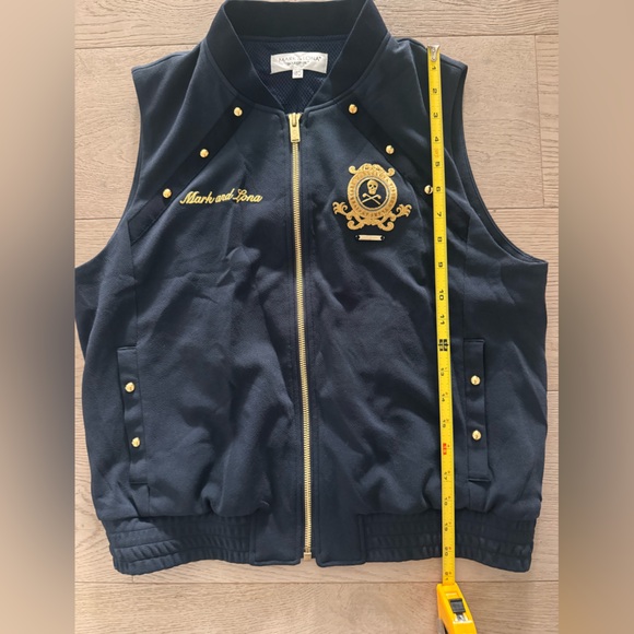 Woman’s Mark and Lona Blue with gold detail vest size 40 - Picture 6 of 7